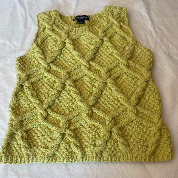 COMPANY by ELLEN TRACEY CHUNKY KNIT SLEEVES SWEATER TOP . - Picture 12 of 13